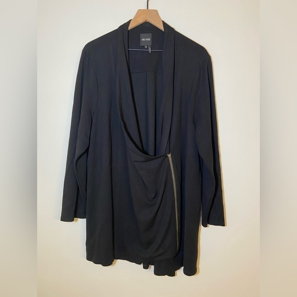 NIC+ZOE Sweaters - Nic + Zoe Half Zip Cardigan Sweater Womens 2X Black Long Sleeve Viscose